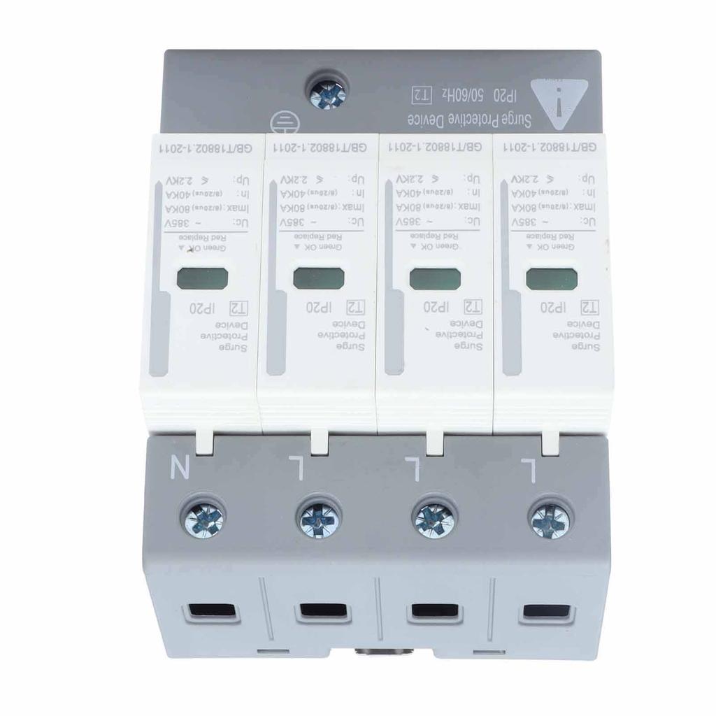 Устройства защиты от импульсных перенапряжений BERM Защитник от импульсных перенапряжений 4P 80 кА УЗИП 2 уровень BEMLY80 220 В/380 В