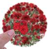 60 Новых Прозрачных Розовых Наклеек Водонепроницаемые Прозрачные ПЭТ Цветочные Материалы Декоративные Наклейки для Гитары