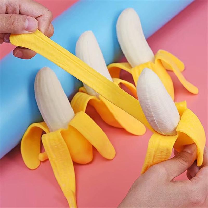 Банановая мягкая игрушка Jumbo Squishy Fruit Squeeze Toy Новинка игрушки Детские игрушки Мягкая антистрессовая музыка для вентиляции Дети Хэллоуин Антистрессовые игрушки