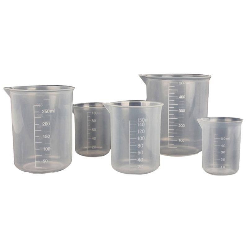 5 шт./набор Прозрачный лабораторный мерный цилиндр для кухни, кулинарный измерительный инструмент, мерный стакан для жидкости, прозрачная кухонная чашка
