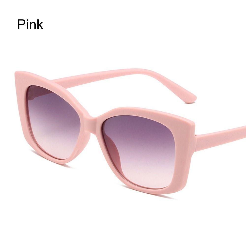 Summer Pink Shades Large Frame Street Shooting Sun Glasses Trendy Photo Propses  for Women