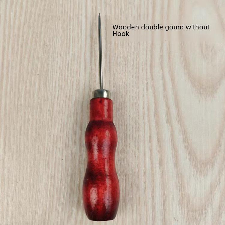 Шило-крючок в форме тыквы с прямым конусным сверлом по дереву/пластику, установочным сверлом и сверлом для обуви 15G.