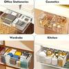 Clear Floating Desk Drawer Organizer – Large Capacity, No Drill Needed, Lightweight & Easy Installation for Home, Office, or Mall Use