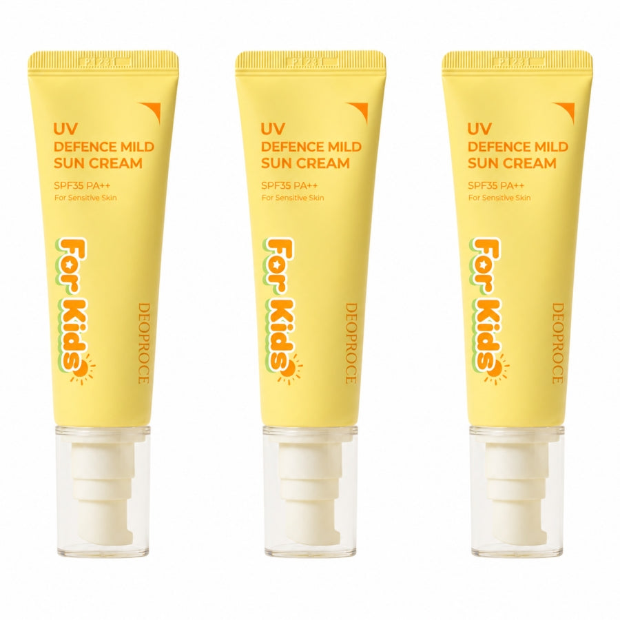 Deoproce Защитный от УФ-лучей Мягкий Солнцезащитный Крем SPF35+ PA++ для Детей 50мл*1шт/2шт/3шт/4шт