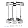 Stainless Steel Double‑Layer Triangular Corner Shower Storage Shelf Bathroom Accessory
