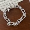 Xiaomi 100% Solid 925 Sterling Silver Metal Bracelet for Women Vintage Handmade Simple Heavy Chain Bracelet Birthday Gift Party