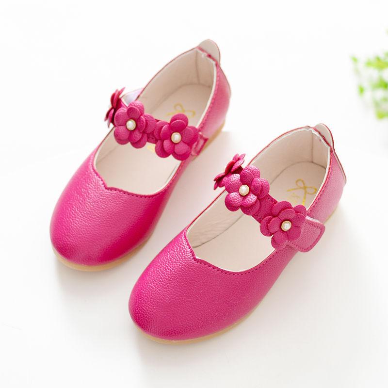 Fashion Comfortable Kids Shoes Girls Summer&Spring Leather Floral Party Wedding Prom