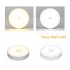 Motion Sensor LED Night Light Chargeable Smart Wall-Mounted Lamp for Stairs Hallway Cabinet Closet Wardrobe Night Light