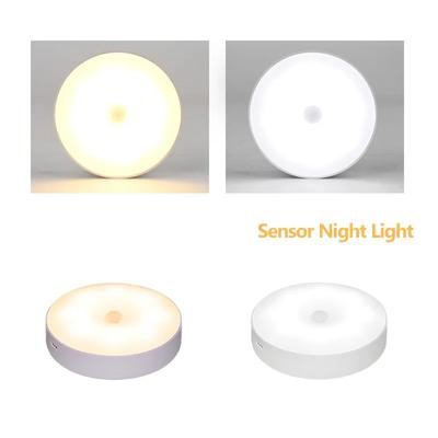 Светодиодный ночник с датчиком движения, перезаряжаемый, умный настенный светильник для лестницы, прихожей, шкафа, гардероба, ночник