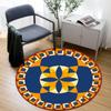 Room Floor Yoga Mat Carpet Ethnic Wind Round Carpet Living Room Decoration Home Children's Mat Kitchen Bathroom Anti-slip Mat
