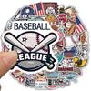 50/100PCS Baseball Sticker Waterproof Scrapbooking Collage Luggage Laptop Phone DIY Art Picture Gift Luggage Cartoon Sticker
