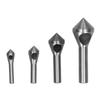 4Pcs Countersink Deburring Drill Bit High Speed Steel 4241 Chamfering Tool Oblique Hole