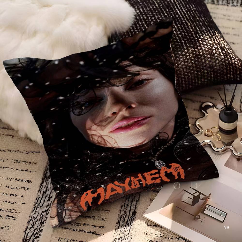 Singer LLady Gaga Mayhem Cushion Cover Polyester Sofa Cushions Decorative Throw Pillows Home Decoration Pillowcover