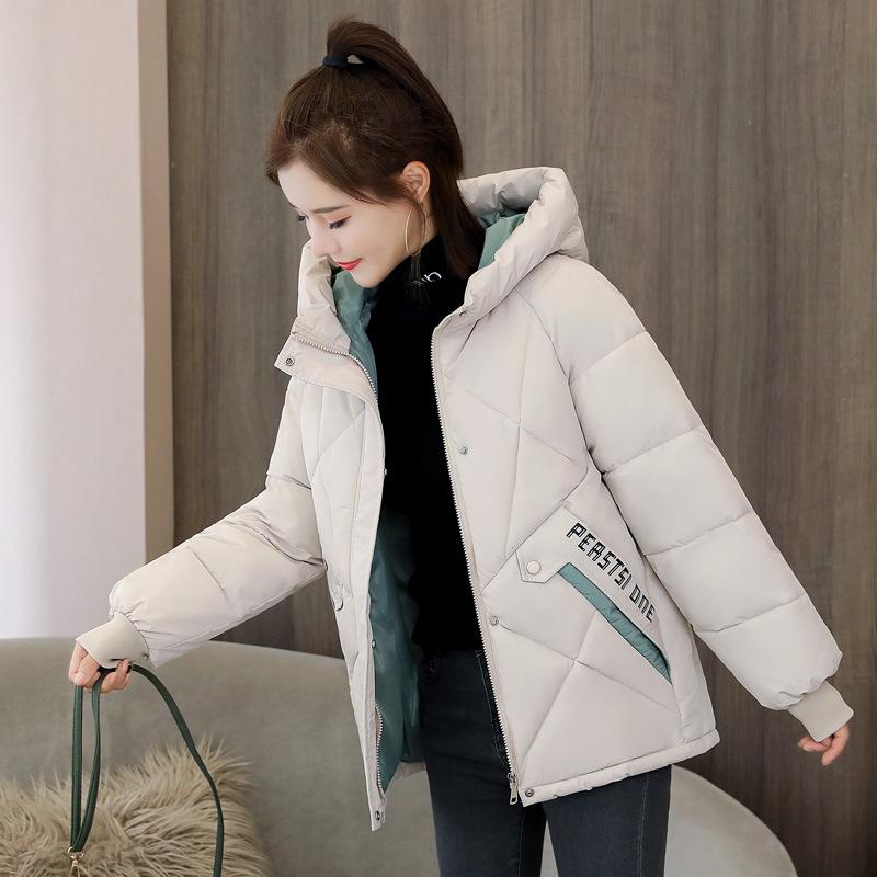Winter Women's Short Padded Jacket Ladies Fashion Bread Coat Slim Padded Jacket