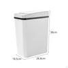 Автоматический мусорный бак для ванной комнаты, умный мусор, 15 л, водонепроницаемый, бесконтактный для экономии места