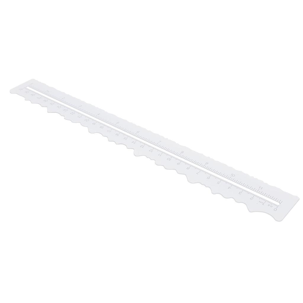 Paper Tearing Ruler Plastic Double Sided Deckle Edge Ruler for Crafting Activities