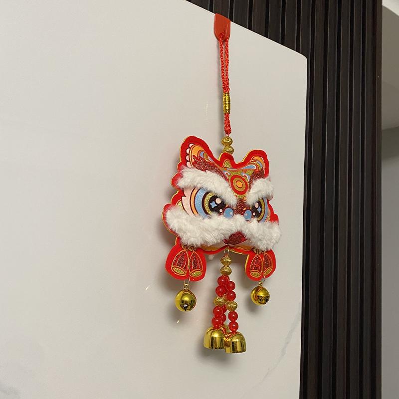 2026 год Благоприятный кулон-колокольчик «Пробуждение льва» в честь Лунного года Лошади