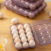 Прозрачный держатель для яиц для кухонного хранения Прозрачные пластиковые контейнеры-органайзеры с дизайном для легкой очистки Кухонная подставка для яиц