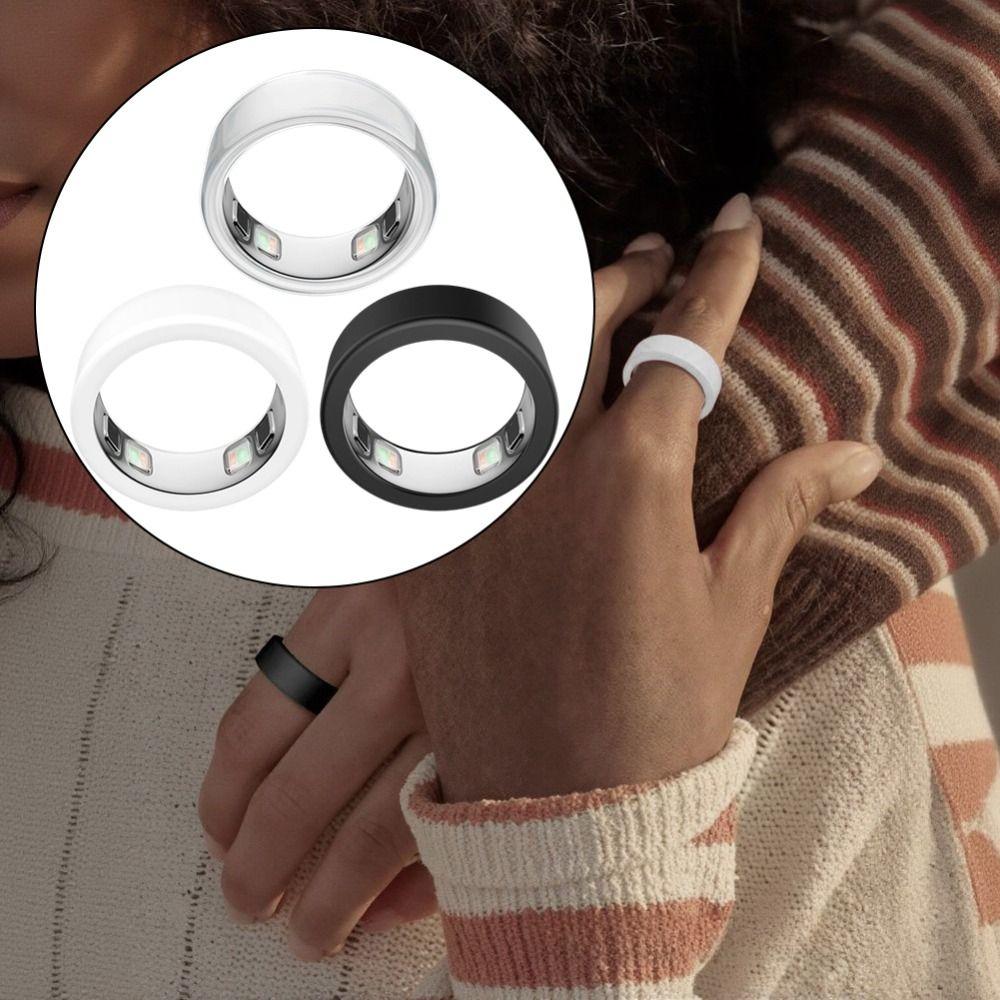 Soft Silicone Cover Elastic Protective Case Protector for Oura Ring 5 Working Out Smart Ring