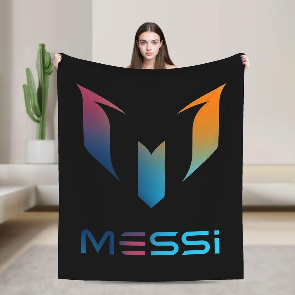 Argentina Number 10 Football Soccer Flannel Blanket Messied Awesome Throw Blanket for Home Hotel Sofa 150*125cm Bedspread