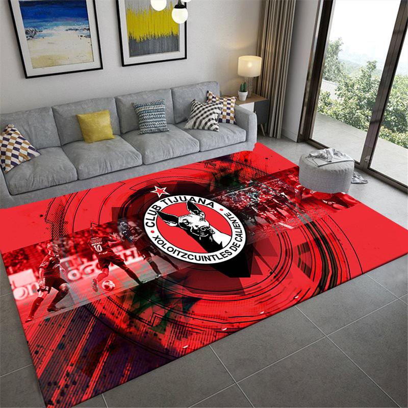 Club Tijuana Logo Carpet Rug for Living Room Bedroom Home Sofa Decoration,Kids play Non-slip Floor Mat
