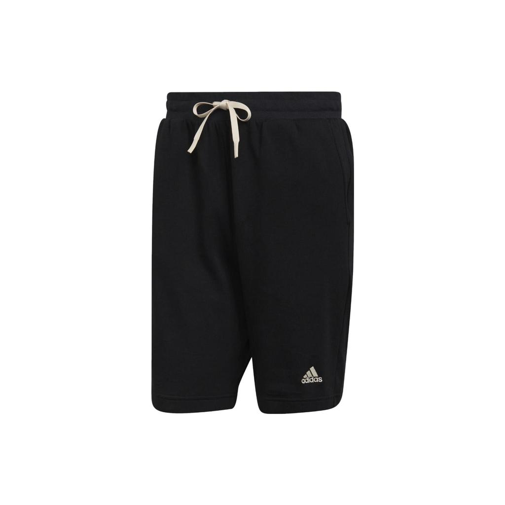 adidas Однотонные шорты со шнуровкой и буквенным принтом, мужские шорты, черные HB6590-BLACK