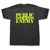 Смешные футболки Public Enemy с графикой Полиэстер Уличная одежда Короткий рукав Подарки на день рождения Летний стиль Футболка Мужская одежда