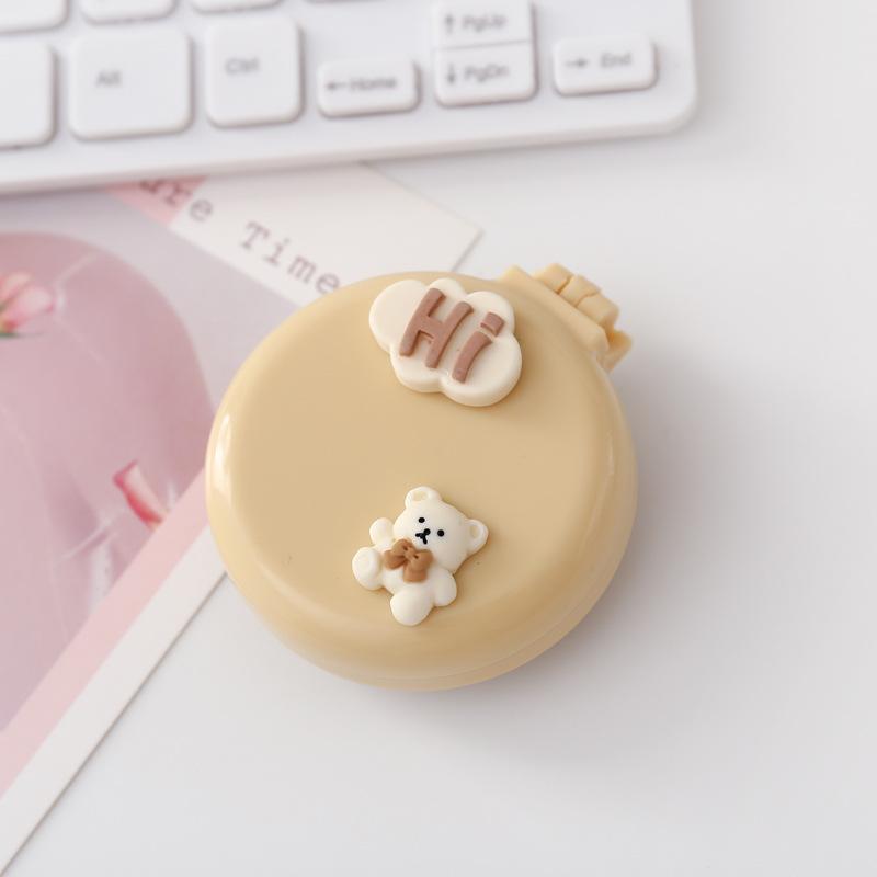 Симпатичные мини-складные гребни для волос с зеркалом, портативные для путешествий, массажная расческа для женщин и девочек, щетки для волос, аксессуары для укладки