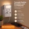 LED Night Light Wall Socket USB Quick Charge Bedside Power Outlet Power Outlet  Bedroom