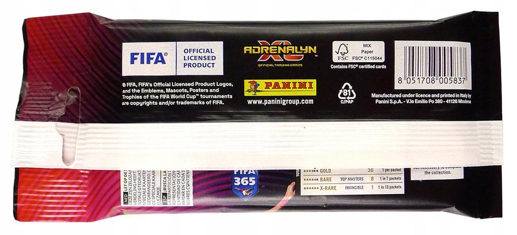 Panini fifa 365 2024 adrenalyn xl пакетик fat pack 24 + 2 карты футбольные