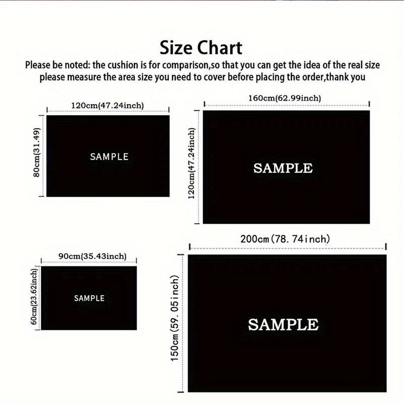 1pc Minnie Pattern Area Rug Soft Flannel Floor Mat for Living Room,Office,Bedroom and Carpet,Sofa Coffee Table Floor Mat