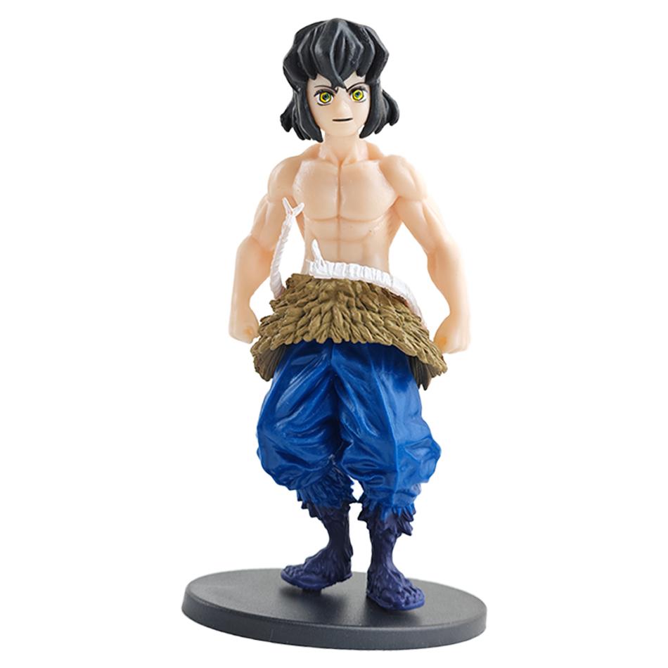 Аниме Фигурка Истребитель Демонов - Камадо Тандзиро с Агацума Дзэницу и Нэдзуко ПВХ Модель Игрушки Kimetsu No Yaiba Воины