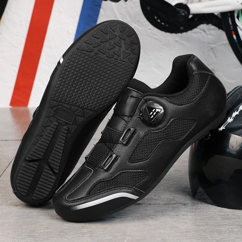 Unisex Cycling Shoes Road Mountain Bikes Hard Sole Breathable Mesh Anti-Slip Pedal Compatible
