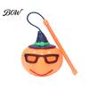 Kids Halloween Decorative Lamp Pumpkin Lantern, LED Light Up Handheld Lamp, Battery Lighted with Pole Operated Plastic Lantern for Kids, Holiday Party