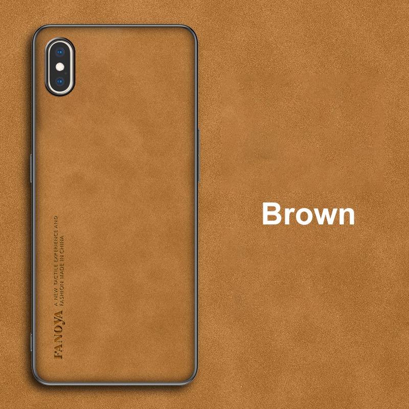 Для iPhone X XS Max Чехол Роскошный Чехол для телефона из искусственной кожи Для iPhone XR iPhoneX S Задняя крышка Матовый силикон Полная защита Coque