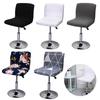 Stretch Bar Stool Low Back Bar Chair Cover with Back Spandex Seat Case Dining Chair Cover Bar Chair Seat Cover Office Seat Case