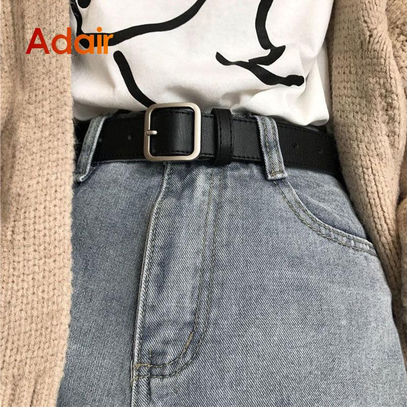 Черный, белый, однотонный модный ремень для женщин, джинсовый брючный ремень, высокое качество, женское платье, джинсовый ремень, женский пояс DT008