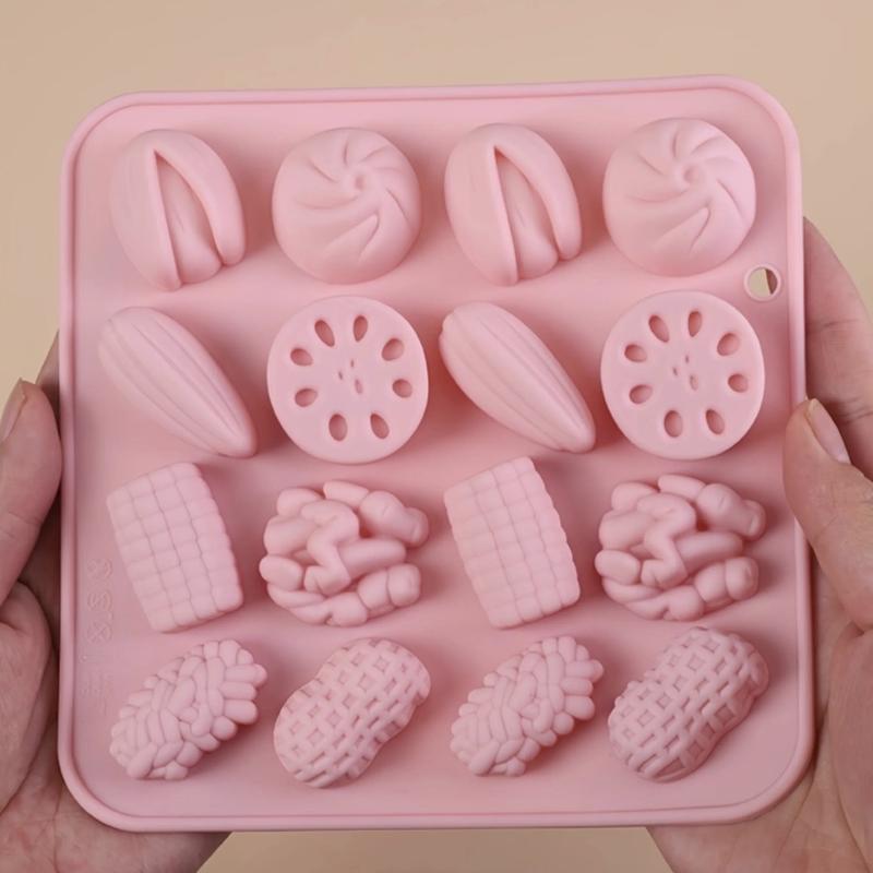 Reusable 3D Nut Silicone Mold with Heat Resistance Perfect for Confectionery Baking