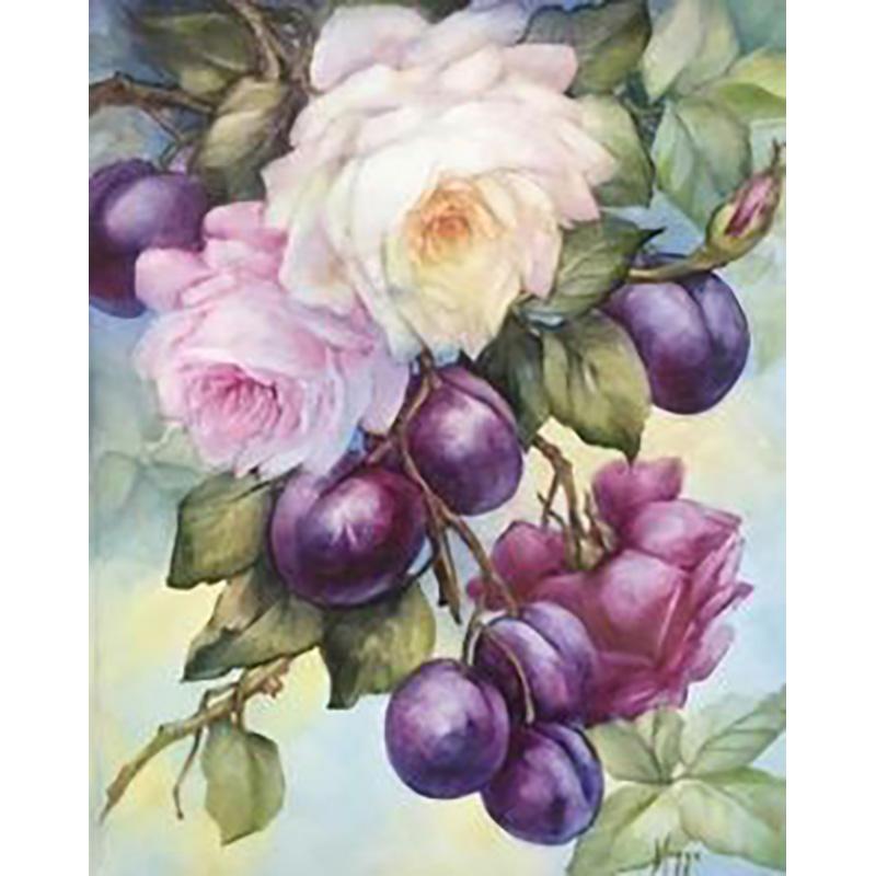 5D Diy алмазная живопись цветок набор для вышивки крестом полная дрель круглая вышивка мозаика Настенная картина из страз Декор подарок