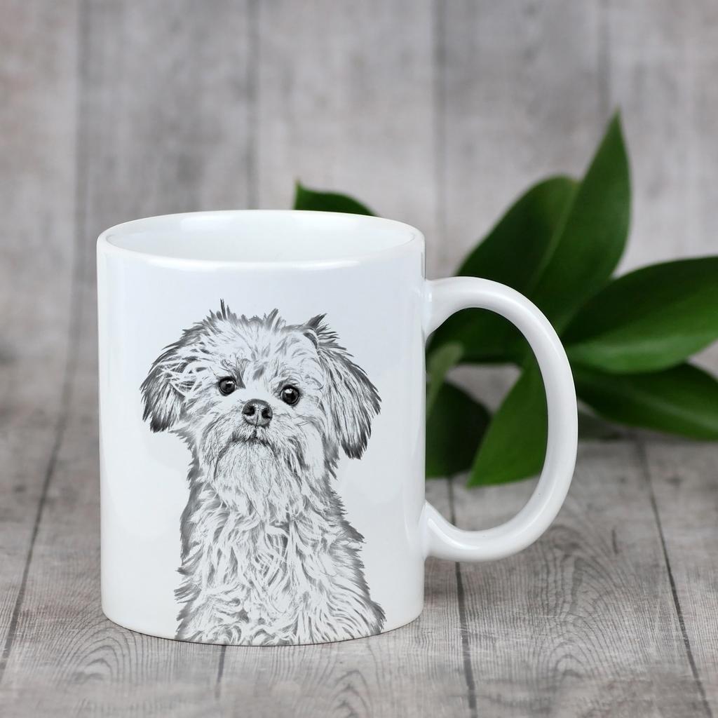 Lowchen, Little Lion Dog - cup with a dog, cute cup with graphics, a gift with your photo from the Art-Dog brand