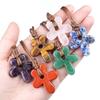 Semi-Precious Natural Stone Necklace Five-Petal Pendant Necklace  Everyday Wear