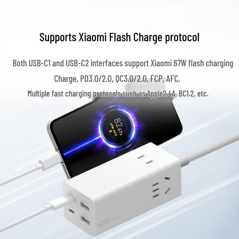 Xiaomi 67W GaN Desktop Fast Charging Power Strip