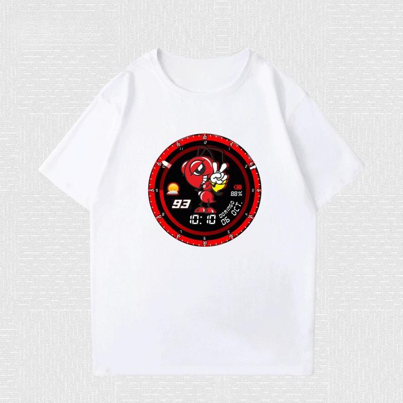 2025 Summer New MOTO93 Men Marquez Motorcycle Memorial T-Shirt Racing Suit Motorcycle Suit Cotton Short-sleeved Unseix T-shirt