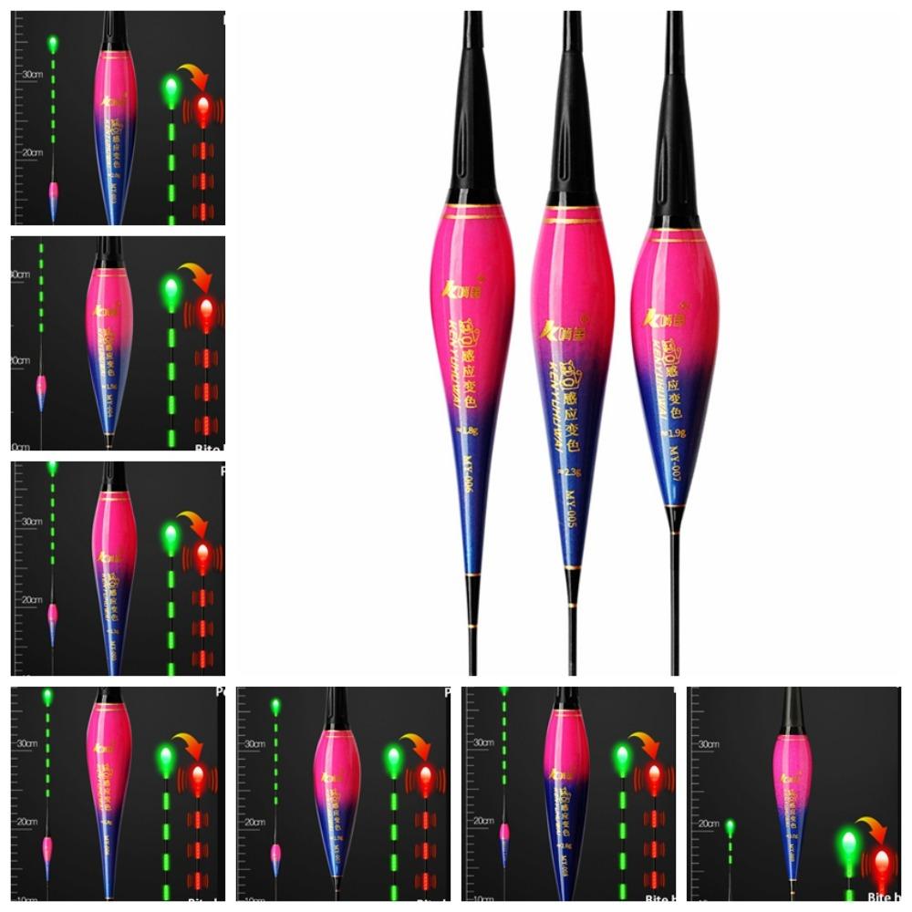 1pc Luminous Smart Fishing Led Light Float Color Change Gravity Sensing Chip Float Rock Fishing