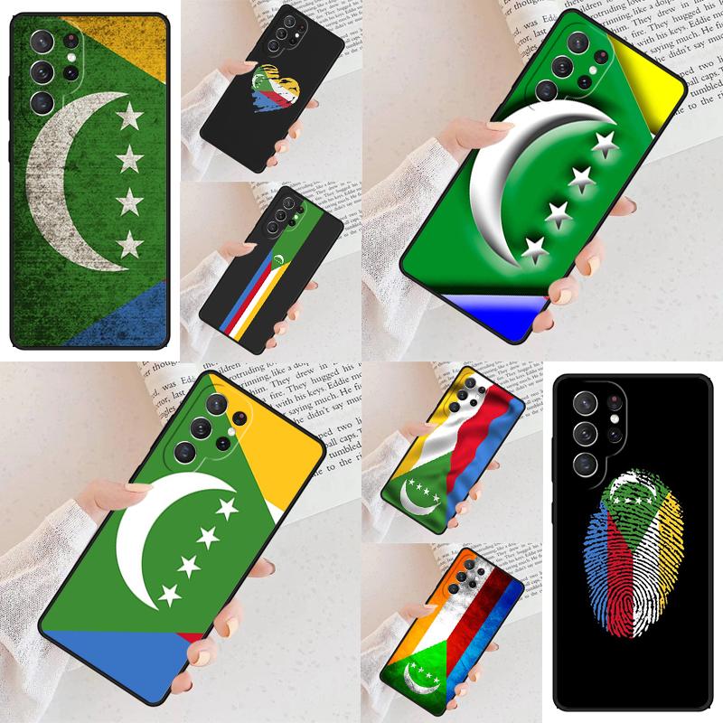 Чехол для телефона с флагом Коморских островов для Samsung Galaxy S26 Ultra S25 S24 S23 S22 S21 S20 Note10