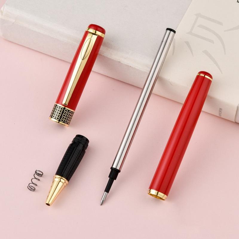 Минималистичная металлическая ручка-подпись в деловом стиле, ручка для ежедневного письма в офисе, школьные канцелярские принадлежности