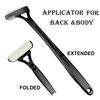 Аппликатор для лосьона для спины «Медведь» с многоразовыми роликами, складной длинной ручкой, для гладкого нанесения, ролик для лосьона