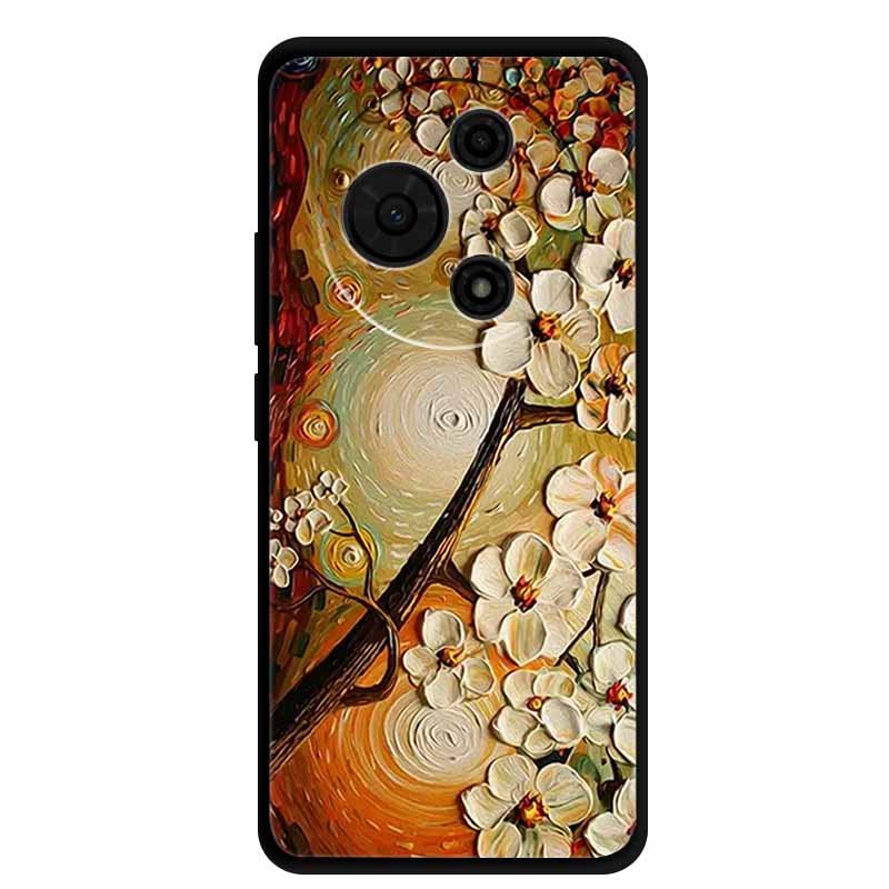 For TCL 60 SE Case T517H Cute Cartoon Colorful Soft TPU Silicone Back Cover for TCL 60 SE Cover Black Phone Case Funda TCL60 SE