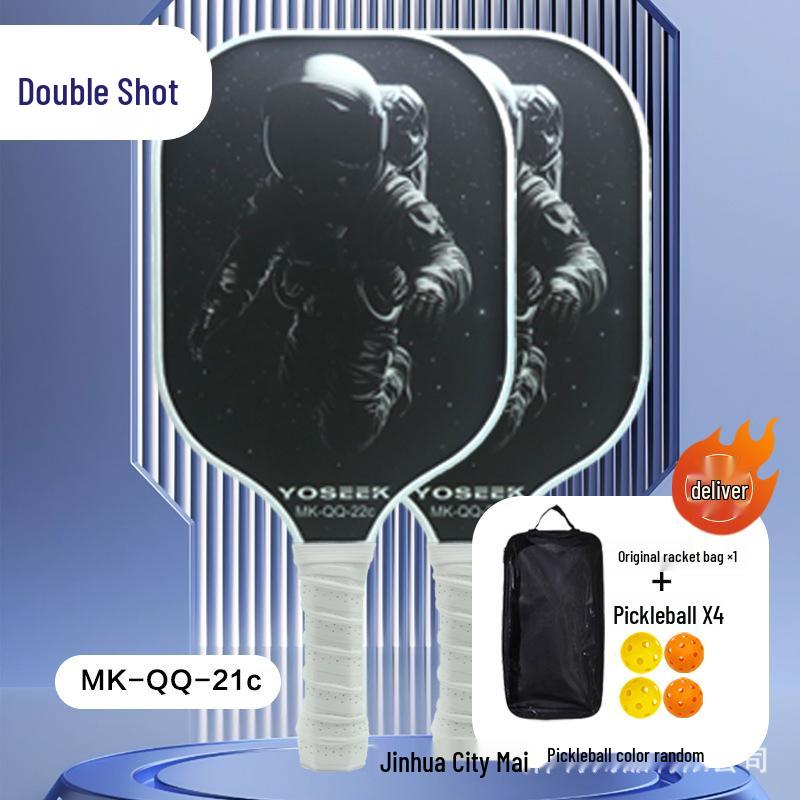 Carbon & Glass Fiber Pickleball Paddle Set - Anti-slip, Wear-resistant, Convenient Sports Paddle with Stringing Service