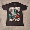 Good Times Good Vibes Eighty Eight Brand quality T-Shirt Small Skeleton & Alien